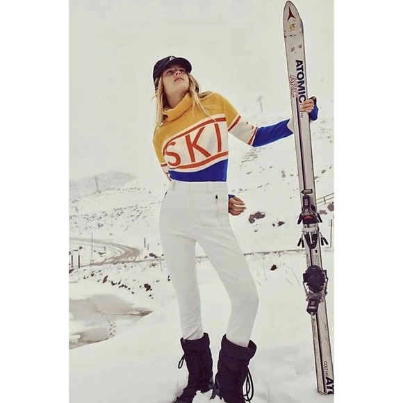 FP Movement Free People Pants - NEW Free People Movement Chill Factor Leggings WOMENS Size L WINTER SKI White